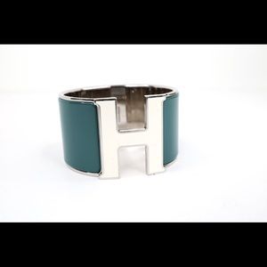 Hermes Veronese Enamel Clic Clac Wide Bracelet